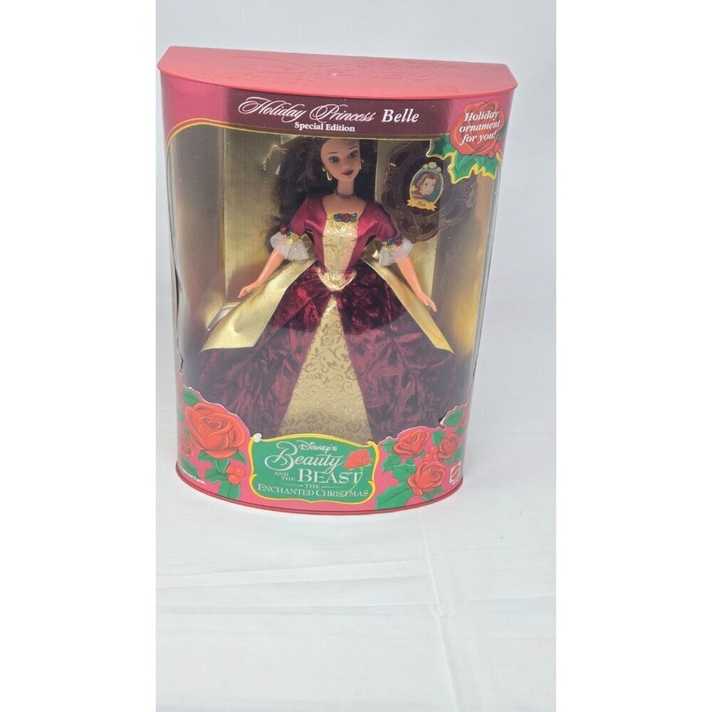 1997 Holiday Princess Belle Disney Beauty and the Beast Barbie Doll 16710 - Picture 9 of 9